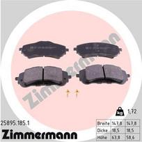 ZIMMERMANN 25895.185.1 Stabdžių trinkelių rinkinys, diskinis stabdys