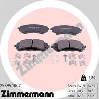 ZIMMERMANN 25895.185.2 Stabdžių trinkelių rinkinys, diskinis stabdys