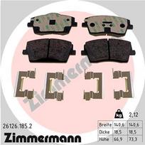 ZIMMERMANN 26126.185.2 Stabdžių trinkelių rinkinys, diskinis stabdys