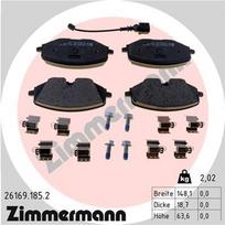 ZIMMERMANN 26169.185.2 Stabdžių trinkelių rinkinys, diskinis stabdys
