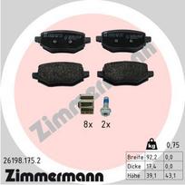ZIMMERMANN 26198.175.2 Stabdžių trinkelių rinkinys, diskinis stabdys