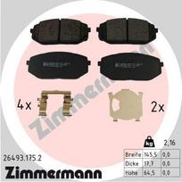 ZIMMERMANN 26493.175.2 Stabdžių trinkelių rinkinys, diskinis stabdys