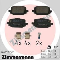 ZIMMERMANN 26589.175.2 Stabdžių trinkelių rinkinys, diskinis stabdys