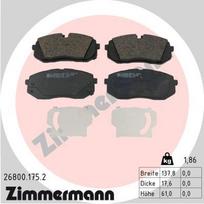 ZIMMERMANN 26800.175.2 Stabdžių trinkelių rinkinys, diskinis stabdys