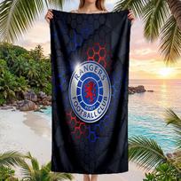 Rangers FC print Quick Dry Beach Towel Microfiber Absorbent Portable Travel Swimming Towel 70cmx140cm(27x55inch)