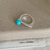 Light‑Luxury Retro Tiger's Eye Turquoise Ring Niche Design Unique Temperament Daily Gift gray