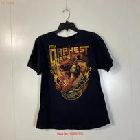 2012 Sick Twisted Affair Tour My Darkest Days T Shirt Black Medium Grunge Distress Vintage Graphic Top For Everyday Wear 4XL brown