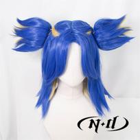 ND Neoninis Cosplay Perukas Plaukų priauginimas VALORANT Žaidimo Cosplay Plaukų Perukai Comic Con Coser Kostiumui Teminiam Vakarėliui Karščiui atsparus Sintetinis One Size&VALORANT blue