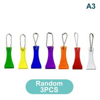 1/3/8Pcs Multi-Functional Lottery Scratch-Off Tool Scratch-Off Keychain Key Ring Sticker Remover Removes Stains Ideal For Games A3 blue