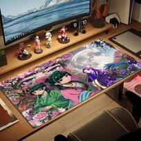 The Apothecary Diaries Color Mouse Pad Large Gaming Table Cushion Non-slip Laptop Tablet Big Mousepad XXL Mat Mini PC Playmat With Lock edge 30cmx80cm(11.8x31.5inch)