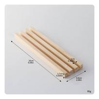 Wooden Tile Rack Robust Tray Compact for Tabletop Games beige