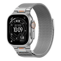Strap For Apple Watch Bands Ultra 3 2 49mm 46mm 40mm 44mm 45mm 42mm Milanese Loop correa Bracelet iWatch Series 11 10 SE 9 8 7 6 38 40 41mm S10-42mm gray