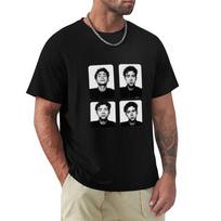 Damon Albarn Tshirt Basic Solid Tee For Daily Use 4XL black