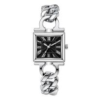 Fashion Square Dial Women Watch Metal Chain Strap Quartz Watch Roman Numeral Surface Leisure Women Wristwatch Decorative Clock