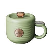 Mini Rice Cooker Light Green Small Capacity Electric Cooker for 1 2 People beige