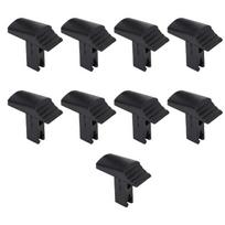 Telescoping Ladder Replacement Button Plastic Release Repair Part with Ribbed Press Area and Clip In Stem for Ladder Maintenance Use 1 black