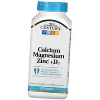 Vitaminai kaulams, kalcis Magnis Cinkas + D3, 21-ojo amžiaus 90 skirtukų (36440014) 250tab