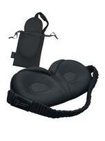 TRAVEL DUDE Galvos juosta '3D Schlafmaske aus Bambus Lyocell Sleeping Mask mit Wimpernschutz für Seitenschläfer in Schwarz' juoda