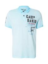 CAMP DAVID Marškinėliai mėlyna dūmų spalva / šviesiai mėlyna / raudona / juoda