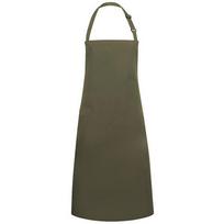 Basic Bib Apron One Size samanų žalios spalvos