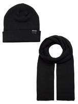 JACK & JONES Megzta kepurė 'Jolly' juoda
