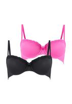 Hunkemöller Liemenėlė 'Lola' orchidėjų spalva / juoda