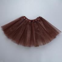 Children's 4-Layer Tutu Skirt with Fluffy Mesh and Anti-See-Through Lining Children's One Size Liner Length 30cm kava