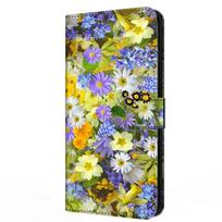 Gėlių Piniginė Odiniai dėklai Moto Edge 60 Pro, Stovas Atverčiamas Bamperis Moto Edge 60 Fusion, Piniginės Dėklai Odinis Dangtelis Edge 60Pro Moto Edge 60 Pro&Case & Strap blue