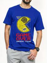 Game Over Insert Coin  80s Retro Style TShirt Perfect for Gamers and Sports Enthusiasts Pure Cotton AllSeason Streetwear 4XL yellow