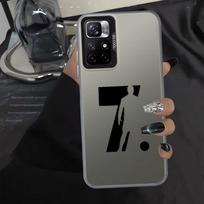 Case for Xiaomi Poco C51 X3 NFC X3 Pro C61 C50 Phone Cover Cartoon Football Number 7 10 Poco X3 Pro gray