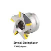 60° Dovetail Slot Milling Cutter Head, TCWP6080 027d50L5T, Clean Groove Tail Cutter, 60° TCWP60 -60-22-4T-TC16