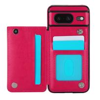 For Google Pixel 8 Pro/8/8A Wallet Case With Card Holder, PU Faux Leather Kickstand Card Slots Case, Double Magnetic Clasp Cover For Pxiel 8 Pro