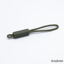 PVC Injection Molded Nylon Zipper Puller, Cord Pull Handle for No. 3 Zipper gray