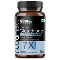 NutraMarck Liposomal Glutathione Capsules with Vitamin E & Biotin | Advanced Antioxidant Skin Glow Supplement for Radiance & Even Tone Support |