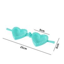 Kitchen Dumpling Molds SML Heart Butterfly Flower Shape for Handmade Pastry DIY Cooking Accessories A10 blue