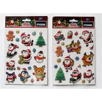 Kalėdiniai 3D lipdukai "Christmas", 2 lapai, 81490