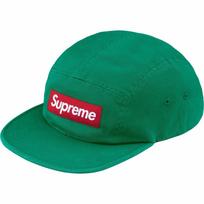 Supreme Washed Chino Twill Camp Cap Green (26FW) blue