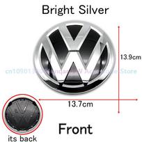 For VW Volkswagen Jetta MK5 Golf ABS car front emblem grille badge trunk badge suitable for Volkswagen Passat 2016 2017 2018 Lav gray