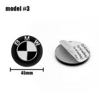 45mm 47mm Automobilio logotipas Vairo centrinis ženklelis Logotipo lipdukas BMW E90 E46 F10 F30 E87 F20 G20 E60 E39 E92 interjero aksesuarams white