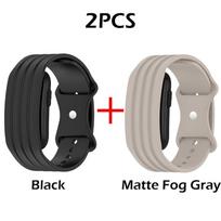 Sport Wristband Silicone Strap For Garmin Cirqa Smart Band Waterproof Lightweight Replacement Watch Accessory For Garmin Cirqa Wristband gray