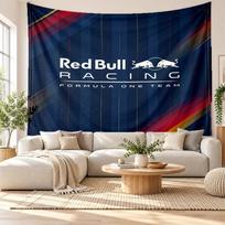 Red Bull Racing Wall Tapestry, Soft Fabric Wall Hanging, Decorative Backdrop For Bedroom Home Wall Art 130cmx150cm blue