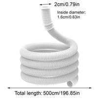 3 M/4M/5M Portable Air Conditioner Drain Hose Flexible Leakproof Tube with Clamp AC Water Drain Hose for Window Mini Split Unit
