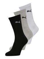 PUMA Sportinės kojinės pilka / juoda / balta