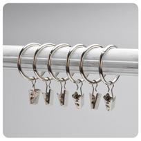 Užuolaidų priedų rinkinys: Klipai, sagtys, žiedai ir kabliukai 3.0mm x 25mm Diameter gray