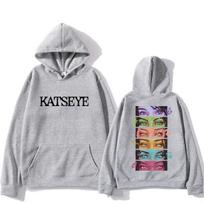 Korėjiečių merginų grupės KATSEYE Grafinis Hoodie Vyrams Moterims 2025 Manga Stiliaus vintage Mados streetwear Ilgomis Rankovėmis Fleece Megztiniai M white