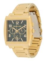 Michael Kors Analoginis (įprasto dizaino) laikrodis 'RHYS' auksas / smaragdinė spalva
