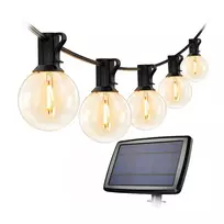LEPRO PR440001-WW saulės energija maitinama sodo girlianda, 7.62 m, prieblandos jutiklis, 4 režimai