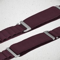 Mobilize nailoninis laikrodžio dirželis - Alpine - titano jungtis - Apple 38/40/41mm - bordo