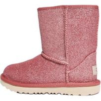 UGG Kids Classic Short II Glitter Pink Boots 1111852T-PINK 22 brown
