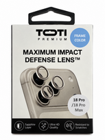 TOTI PREMIUM sudužimui atspari objektyvų apsauga iPhone 18 Pro / 18 Pro Max, Glacier
